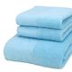 Luxury Bath Towels Set - 3 Piece 100% Cotton Bathroom Towels, Quick Dry, Extra Aborbent, Super Soft Towels Set 1 Hand Towel, 1 Wash Cloths, 1 Bath Towel