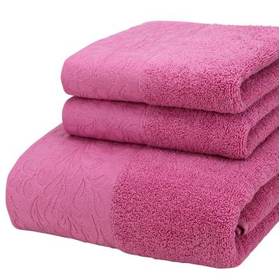 Luxury Bath Towels Set - 3 Piece 100% Cotton Bathroom Towels, Quick Dry, Extra Aborbent, Super Soft Towels Set 1 Hand Towel, 1 Wash Cloths, 1 Bath Towel