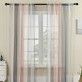 LGBT Rainbow Semi Sheer Curtain Teenage Girls Bedroom Curtains Set Window Panel Voiles Drape for Girls Room/Kids Room/Nursery/Living Room 1 Panel