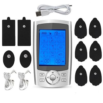 Tens Muscle Stimulator 36-Mode Electric EMS Acupuncture Body Massage Digital Therapy Slimming Machine Electrostimulator Dual Channel with 10 Pads Dust-Proof