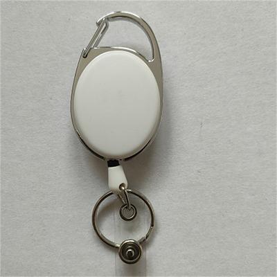 2PCS Retractable Pull Keychain Lanyard ID Badge Holder Name Tag Card Belt Clip Key Ring Buckle Badge Holder Accessories