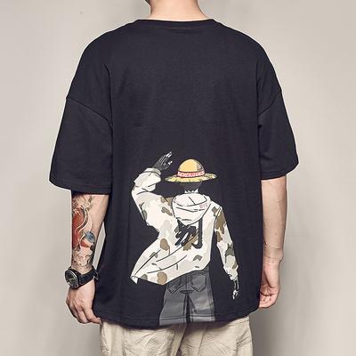 One Piece Monkey D. Luffy Cosplay Costume T-shirt Anime Graphic Prints Printing Harajuku Graphic For Men's Women's Adults' Back To School