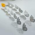 12pcs/set 3D Valentine's Day Hollow Butterfly Stickers Decorate Birthday Wedding Festival Dance Art Wall Stickers.