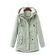 Women's Winter Coat Parka Waterproof Removable Work Athleisure Daily Wear Casual Daily Zipper Pocket Fur Collar Zipper Hoodie Daily OL Style Outdoor Casual Solid Color Loose Fit Outerwear Long Sleeve
