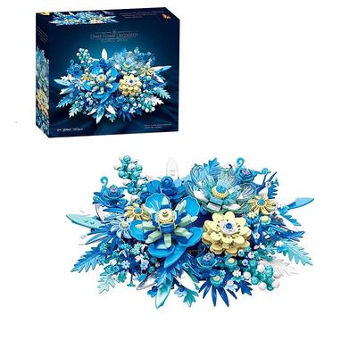 Women's Day Gifts 917PCS Fantasy Eternal Flower Building Blocks Plant Flower Assembly Brick Creative Desktop Decoration Romantic Gift Children Toy Valentine's Day Mother's Day Gifts for MoM