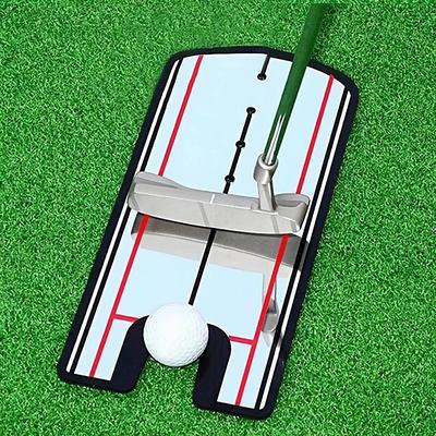 Golf Putting Mirror - Perfect Your Alignment and Swing with Outdoor Training Aid and Swing Trainer Accessory