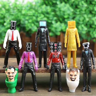 Blind Box Popular Skibidi Toilet Man Monitor Hand Game Camera Doll Building Block Decoration Toy Toilet