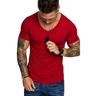 Men's T shirt Tee Tee Top Plain V Neck Summer Short Sleeve Clothing Apparel Muscle Esencial