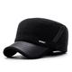 Men's Flat Cap Baseball Cap Winter Hats Military Cap Cadet Hat Black Coffee Cotton Travel Outdoor Vacation Plain Windproof Warm