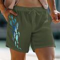 Animal Fish Printed Men's Shorts Summer Hawaiian Shorts Beach Shorts Drawstring Elastic Waist Breathable Soft Short Casual Daily Holiday Streetwear Clothing
