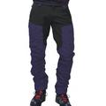 Men's Cargo Pants Work Pants Track Pants Streetwear Color Block Outdoor Ripstop Breathable Multi Pockets Sweat wicking Bottoms 6 Pockets Zipper Pocket Black Purple Cotton Work Hunting Fishing M L XL