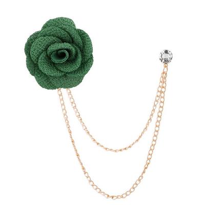 Men's Crystal Brooches Link / Chain Creative Flower Vertical / Gold bar Fashion Basic Classic Trendy Rock Brooch Jewelry Camel Assorted Color Black For Wedding Party Engagement Promise Festival