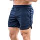 Men's Athletic Shorts Workout Shorts Running Shorts Gym Shorts Drawstring Sporty Solid Colored Cycling Breathable Knee Length Sport Fitness Gym Sports Sports Outdoors Slim Black Navy Blue