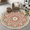 Persian Carpet Area Rug Swivel Chair Hanging Basket Round Rug Ethnic Style Living Room Bedroom Carpet Mat