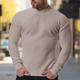 Men's Pullover Sweater Jumper Fall Sweater Jumper Ribbed Knit Regular Knitted Slim Fit Plain Crew Neck Basic Modern Contemporary Work Daily Wear Clothing Apparel Winter Black White S M L