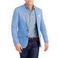 Men's Linen Blazer Jacket Beach Wedding Casual Regular Tailored Fit Solid Colored Single Breasted Two-buttons Black Sky Blue Green Dark Grey Beige Grey 2024