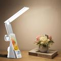 LED Desk Lamp with Wireless Charger 3 in 1 Fast Charging Station Touch Control Desk Lamp with Clock Alarm 3 Lighting Modes Stepless Brightness Home Office Eye-Caring Table Lamps