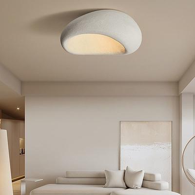 Oval Creative Ceiling Lamp Shade,Modern Wabi-Sabi Style Ceiling Light,Elegant Nordic Living room Ceiling Chandelier,Minimalist Ceiling Lamp