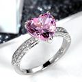 Valentine's Day Women's Ring Wedding Classic White Pink Copper Classic Birthstones Sweet 1PC Opal