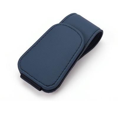 Car Visor Eyeglasses Holder - Magnetic Leather Glasses Clip and Ticket Card Holder, Car Visor Accessories