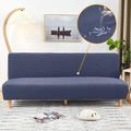 Water Resistant Sofa Bed Slipcover 1-Piece Stretch Sofa Slipcover Armless Sofa Cover Furniture Protector Soft with Elastic Bottom for Kids, Spandex Jacquard Small Checks