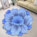 Flower Carpet Chinese Style Lotus Floor Mat Special-Shaped Bedroom Bedside Blanket Cloakroom Mat Coffee Table Mat Pastoral Style Door Mat