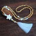 Necklace Long Necklace For Women's Street Birthday Party Beach Stone Wood Tassel