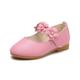 Girls' Flats Princess Shoes PU Water Resistant Breathability Princess Shoes Big Kids(7years ) Little Kids(4-7ys) Daily Black White Pink Fall Spring