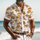 Sea Turtle Marine Life Men's Resort Hawaiian 3D Printed Shirt Button Up Short Sleeve Summer Beach Shirt Vacation Daily Wear S TO 3XL