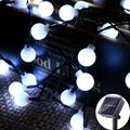 Mini Globe String Lights Solar LED Fairy String Lights Waterproof 12M 7M 6.5M 8 Modes Lighting Outdoor Garden Decoration Light Christmas Tree Hanging Lights Balcony Yard Wedding Party Holiday Decor