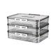 Multifunctional Transparent Dumpling Storage Box with Lid - Freezer and Kitchen Organizer for Food Storage and Accessories