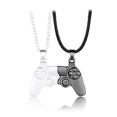 Magnet Necklace Game Console Handle Couple Necklace A Pair Of Magnet Stones Personalized Men And Women's Valentine's Day Necklace Gift