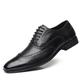 Men's Oxfords Derby Shoes Formal Shoes Brogue Dress Shoes Walking Business Wedding Party Evening Leather Lace-up Light Brown Black Yellow Spring Fall Winter