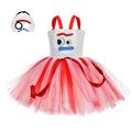 Toy Story Princess Woody Buzz Lightyear Dress Flower Girl Dress Tulle Dresses Girls' Movie Cosplay Cosplay Red Blue Green Children's Day Masquerade Dress