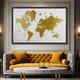 World Map Prints Wall Art Modern Picture Home Decor Wall Hanging Gift Rolled Canvas Unframed Unstretched