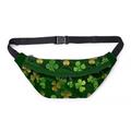 Men's Women's Crossbody Bag Shoulder Bag Belt Bag Polyester Outdoor Daily St. Patrick's Day Zipper Print Large Capacity Lightweight Multi Carry Clover White / Green Green Black Green