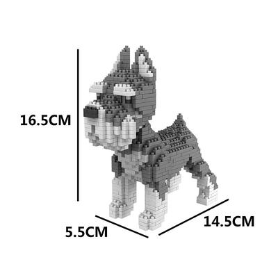 Building Blocks Toys Dog series 800 pcs Ages 14 and Up Micro Drill Small Particle Building Block Assembly Diy Toy For Children