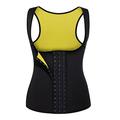 Hot Sweat Workout Tank Top Slimming Vest Body Shaper Sweat Waist Trainer Corset Sports Neoprene Yoga Fitness Gym Workout No Zipper Adjustable D-Ring Buckle Tummy Control Weight Loss Strengthens