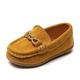 Boys Loafers Daily Casual School Shoes Suede Breathability Non-slipping Big Kids(7years ) Little Kids(4-7ys) School Birthday Gift Walking Shoes Indoor Outdoor Play Lace-up Yellow Brown Grey Spring