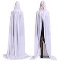 Unisex Black Velvet Adult Cape Full Length Hooded Robe Halloween Cloak Halloween Carnival Witch Cape