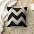 Black White Double Side Cushion Cover 1PC Soft Throw Pillow Cover Cushion Case Pillowcase for Sofa Bedroom Livingroom Superior Quality Machine Washable Outdoor Cushion for Sofa Couch Bed Chair