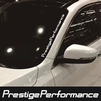 Car Front Windshield Sticker Car Rear Windshield Sticker Reflective alphabet Prestige Performance