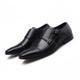 Hpiopl Cross-Border Business Leather Shoes Men's Square Head Dress Shoes Casual Shoes Three-Joint Monk Buckle Monk Leather Shoes Men