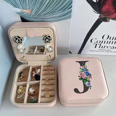 1PC Jewelry Box Waterproof Portable Mini Wearable leatherette PU(Polyurethane) PU Leather For Women's Casual Portable