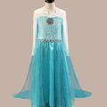 Versatile Vibrant Girl's Princess Costume Ideal for Celebratory Events, Embellished with Luxurious Diamonds, High-Quality Easy Care Material