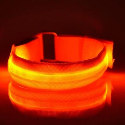 7 Colors Glowing Bracelets Sport LED Wristbands Adjustable Running Light for Runners Joggers Cyclists Bike Warnning Light Outdoor Sport Accessories