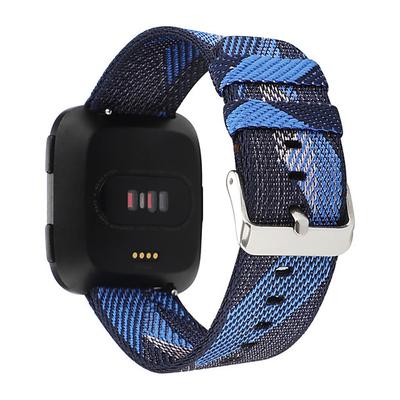 Watch Band for Fitbit Versa 2 / Versa Lite / Versa SE / Versa Fabric Nylon Replacement Strap Metal Clasp Adjustable Breathable Wristband