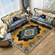 Large Floral Area Rugs Oriental Non-slip Crystal Velvet Plush Carpet Vintage Fluffy Rug Machine Washable Soft Thickened Shaggy Carpet For Living Room Bedroom Floor