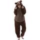 Adults' Kigurumi Pajamas Nightwear Bear Animal Onesie Pajamas Funny Costume Flannel Cosplay For Men and Women Christmas Animal Sleepwear Cartoon