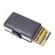 Pop Up RFID Credit Card Holder Wallet Credit Card Holders PU Leather Blocking Rfid Wallet Men Id Card Holder Aluminum Card Case Purse
